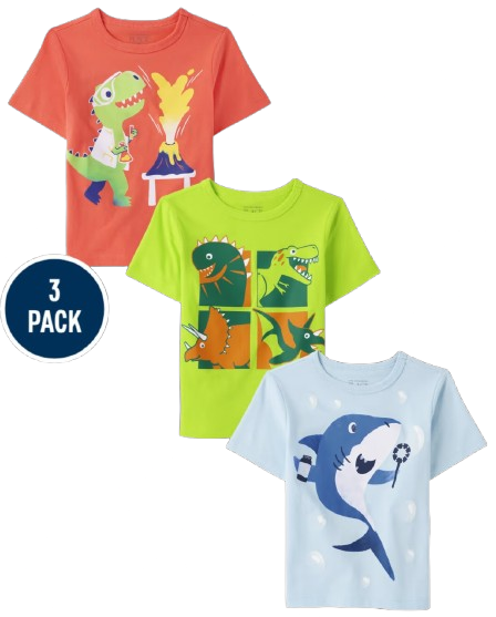 Set 3 camisas animales niño Childrens Place 3039197