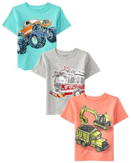 Set 3 camisas carros niño Childrens Place 3039191
