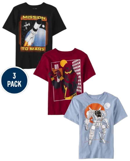 Set 3 camisas espacio Childrens Place niño 3037032