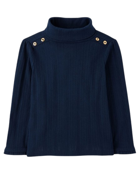 Camisa manga larga Coello alto  azul niña Gymboree 3054281