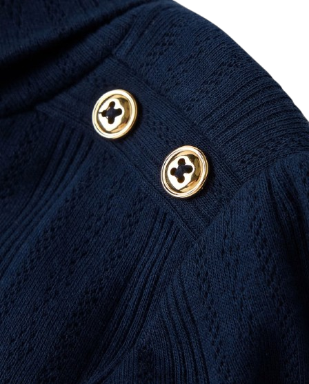 Camisa manga larga Coello alto  azul niña Gymboree 3054281