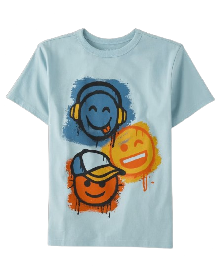 Camisa azul caritas niño Childrens Place 3055984