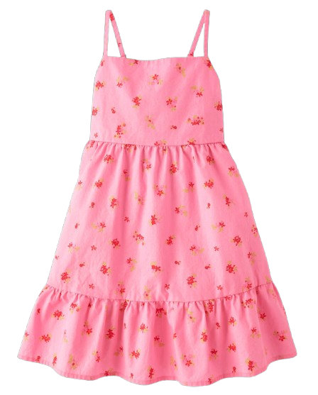 Vestido rosado flores niña Childrens Place 3053374