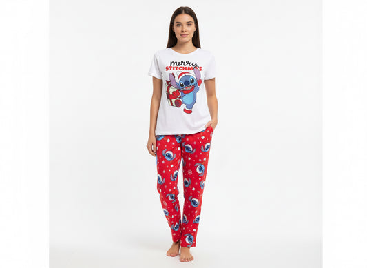 Pijama niña blanca roja Stitch B3-STI-T100T 590490