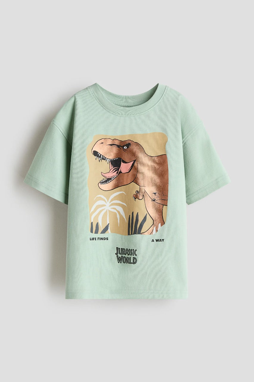 Camisa verde dinosaurio niño H&M 1117472125