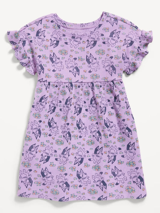 Vestido morado niña Bluey Old Navy