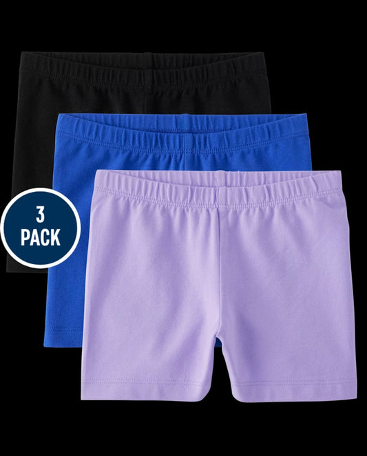 Set 3 bikers niña negro azul morado Childrens Place 3053389