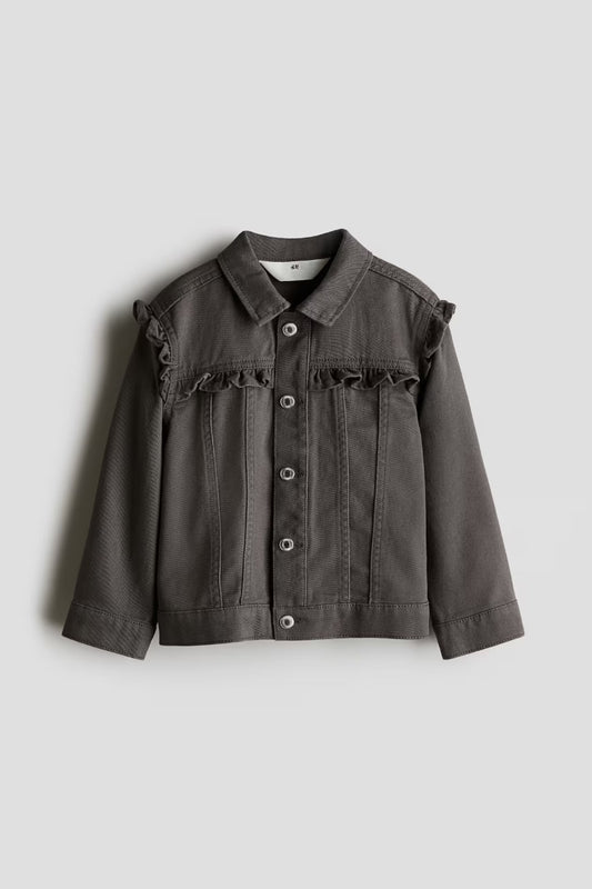 Chamarra jeans negra niña H&M