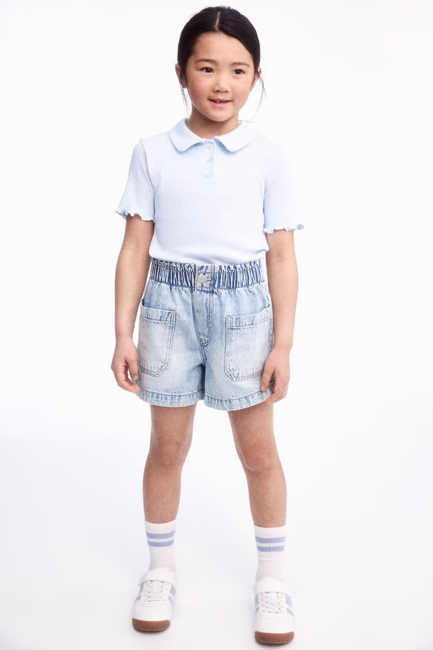 Short azul jeans niña H&M 1115791