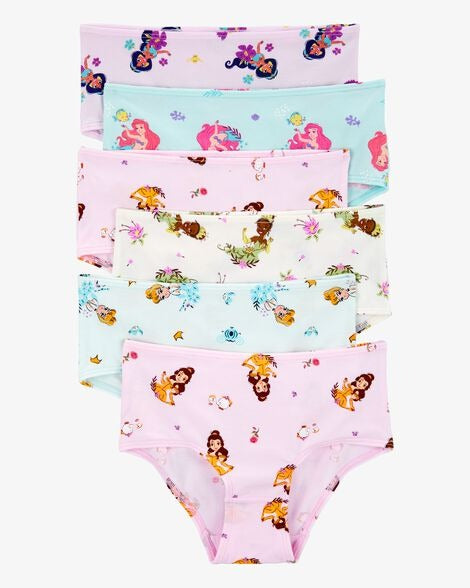 Set paquete 6 piezas ropa interior niña princesas disney Carters 3R997110