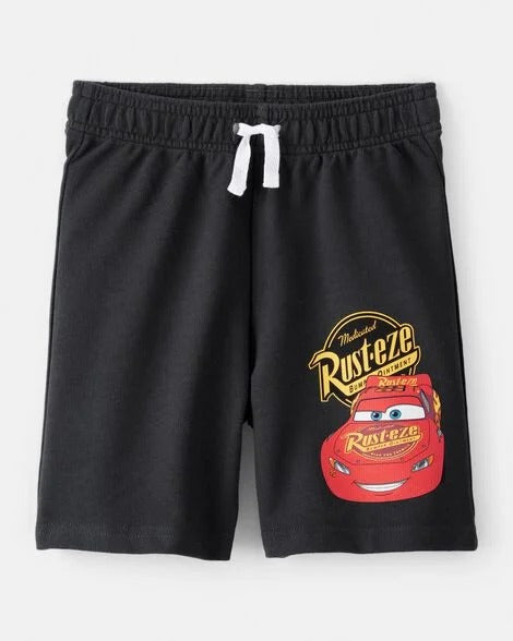 Set conjunto 2 piezas rayo McQueen camisa gris short negro cars IM0496CR5T Carters