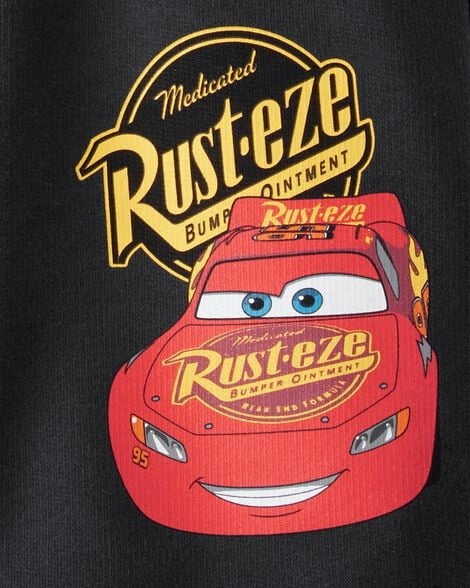 Set conjunto 2 piezas rayo McQueen camisa gris short negro cars IM0496CR5T Carters