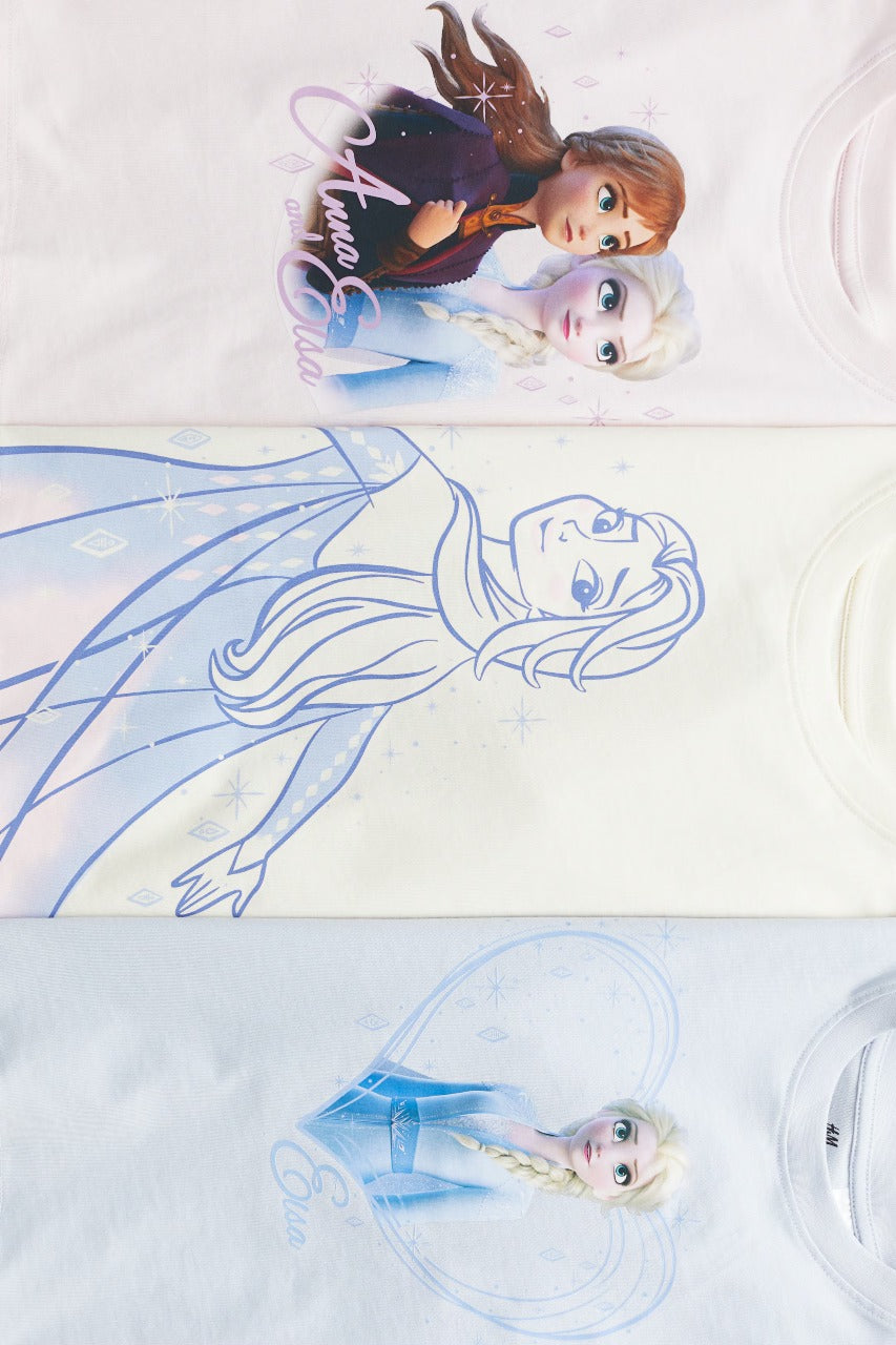 Set 3 camisas frozen niña H&M 0937175