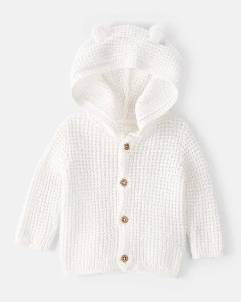 Sueter blanco bebe niña Carters 1L932110