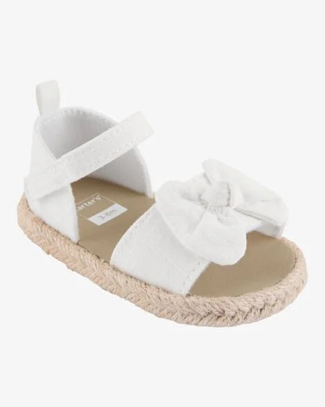 Sandalias blancas bebe niña Carters CR08090
