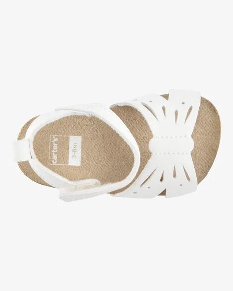 Sandalias blancas bebe niña Carters CR07954