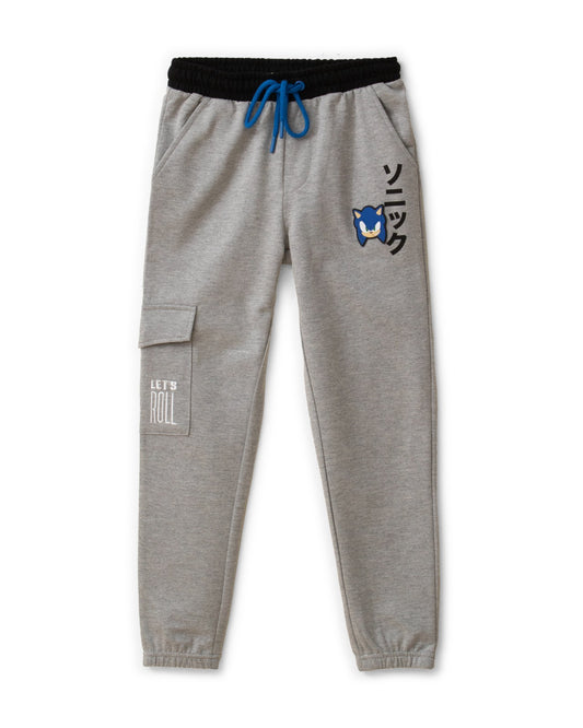 Pantalon jogger deportivo gris niño Sonic St Jacks 3150011201