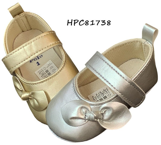 Zapatillas plateadas bebe niña HPC81738