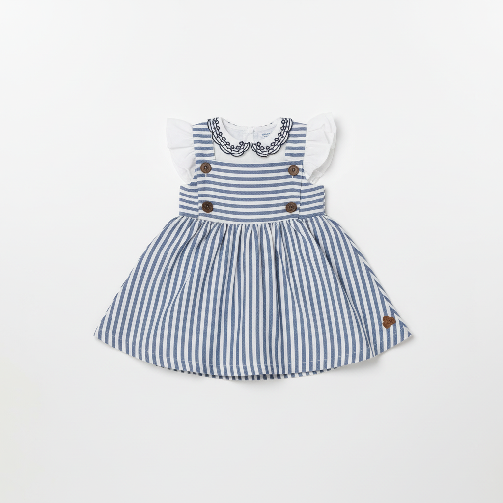 Vestido azul oscuro bebe niña polo HPC82233 690590