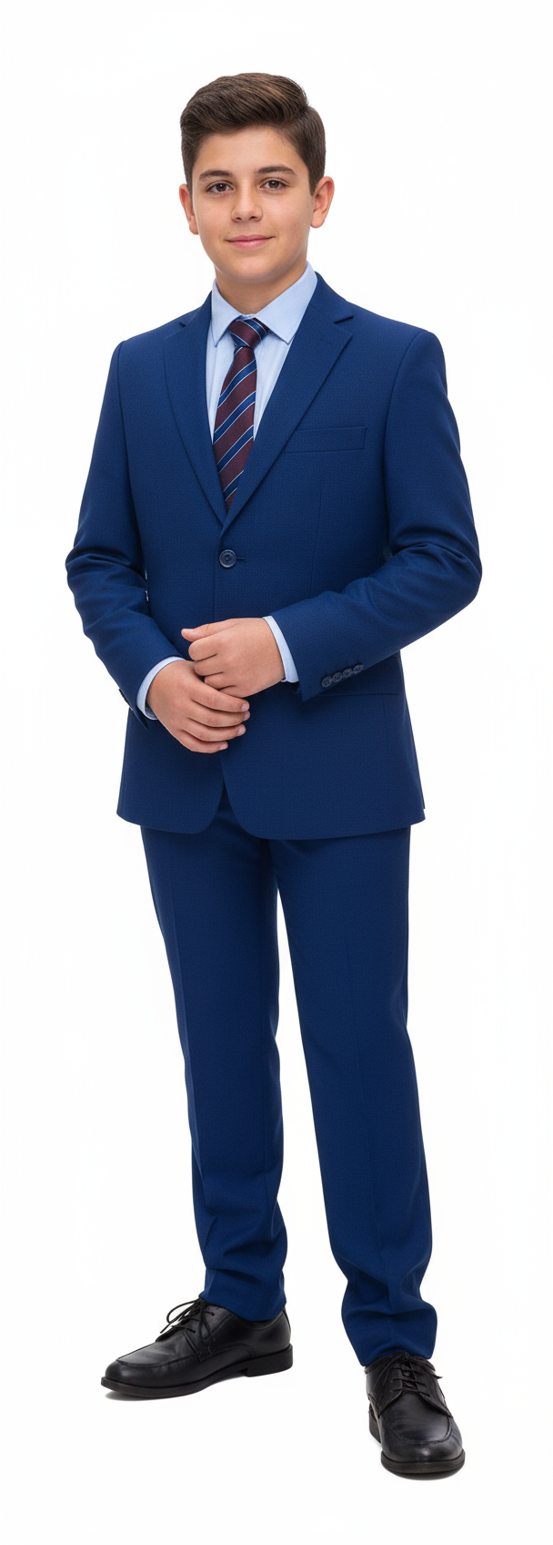 Set Traje formal 2 piezas saco blazer y pantalon azul royal niño 81867