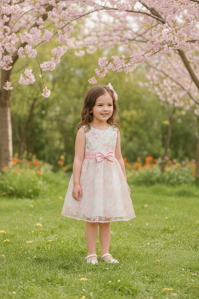 Vestido gala PROMO eventos salmón bebe niña 86618 790690