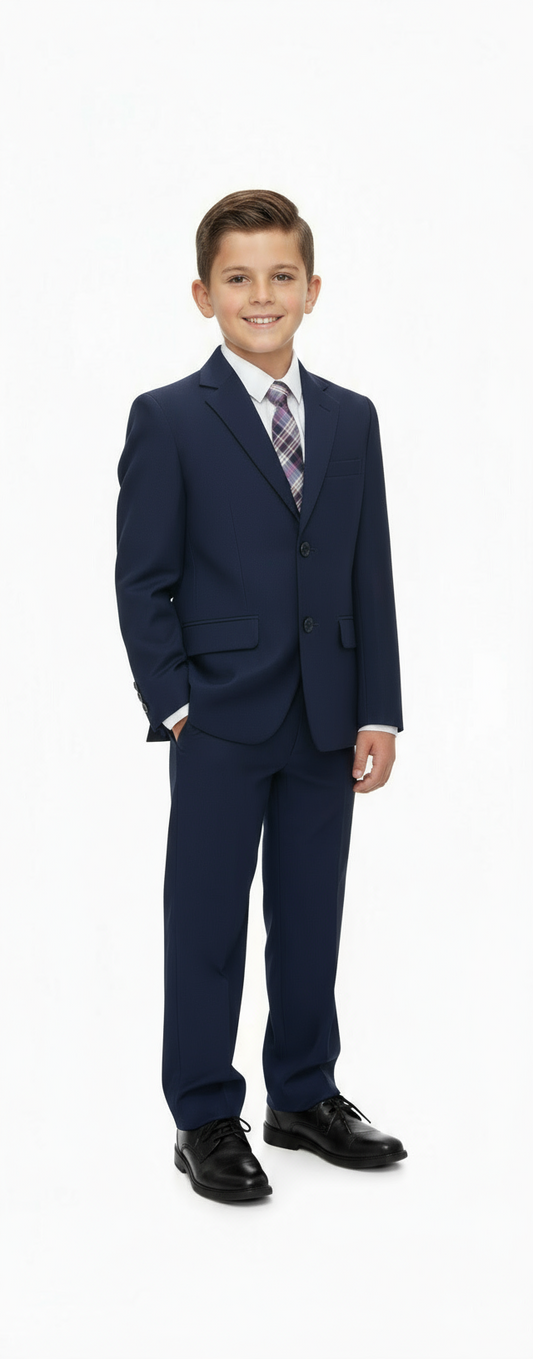 Set Traje formal 2 piezas pantalon saco o blazer azul marino 81868 Niño