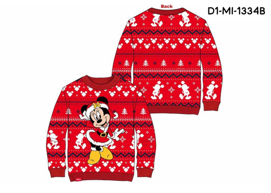 Sueter sweater navidad navideño bebe niña Minnie D1-MI-1334B