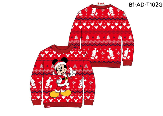 Sueter navideño niño mickey niño B1-AD-T102G rojo