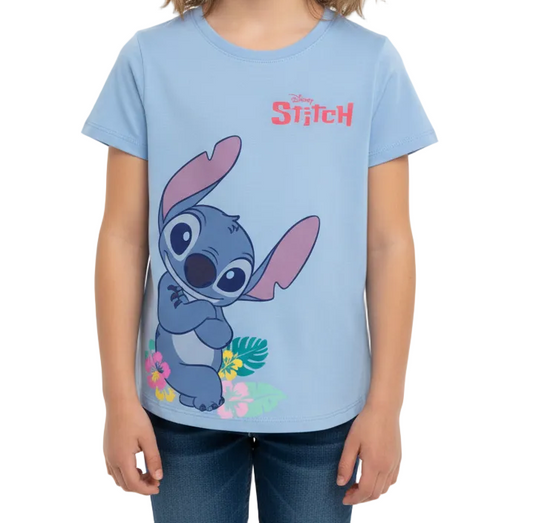 Camisa stitch azul cielo niña juvenil B1-STI-T030T 490390