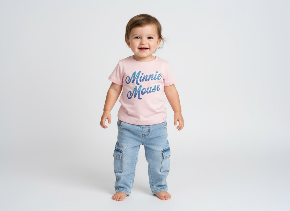 Set conjunto rosado bebe niña Minnie mouse D9-MI-1444B