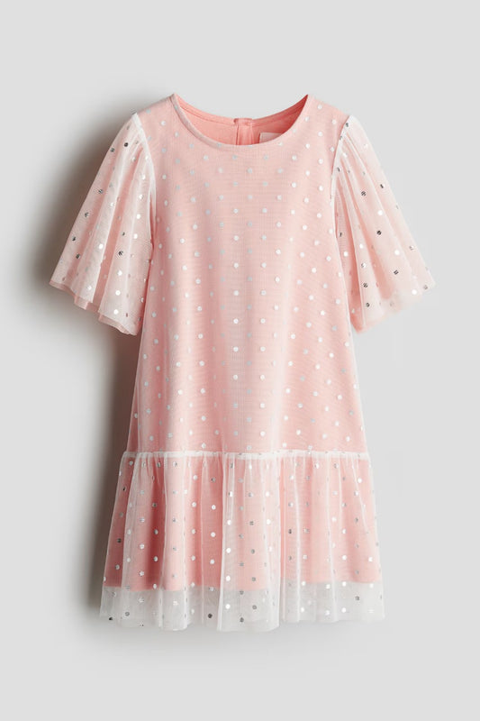 Vestido salmón niña H&M 1286175