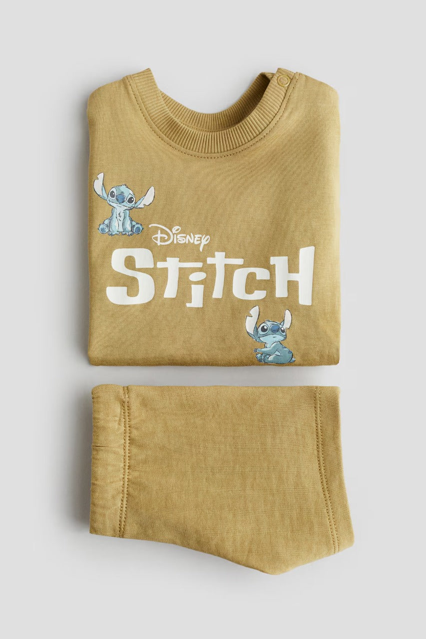 Set conjunto 2 piezas camisa short cafe Stitch 1293805