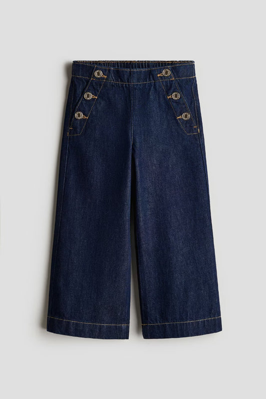 Pantalón cargo jeans azul niña H&M 1283162