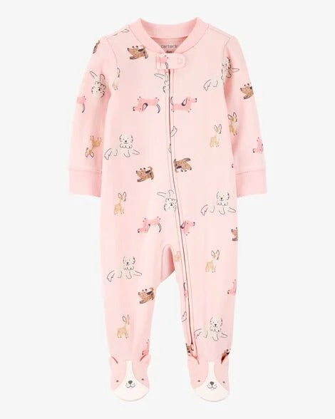 Pijama rosada animales niña Carters 1S946410