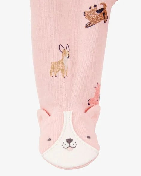 Pijama rosada animales niña Carters 1S946410
