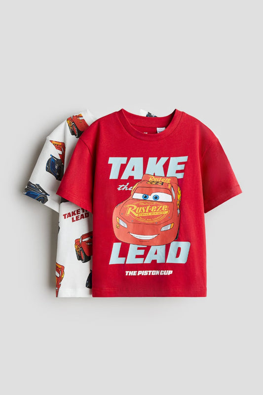 Set 2 camisas Rayo Mcqueen Cars niño H&M 1117525