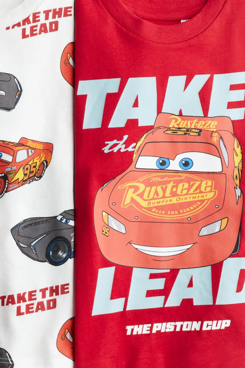 Set 2 camisas Rayo Mcqueen Cars niño H&M 1117525