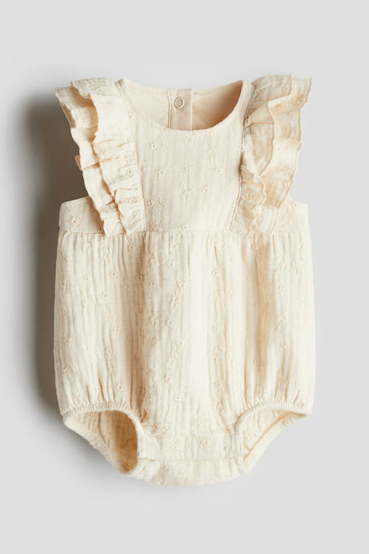 Mameluco beige bebe niña H&M 1282214