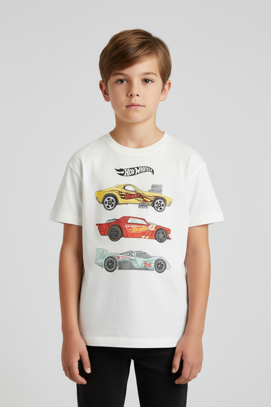 Camisa beige niño Hotwheels H&M 1209415