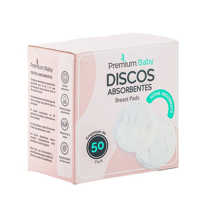 Protectores Discos absorbentes pack 50 bebe niño niña Premium Baby PB-L501