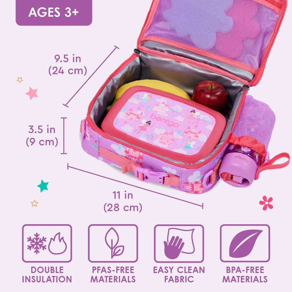 Lonchera rosada hadas niña Bentgo Bento BGPTBAG-FRY