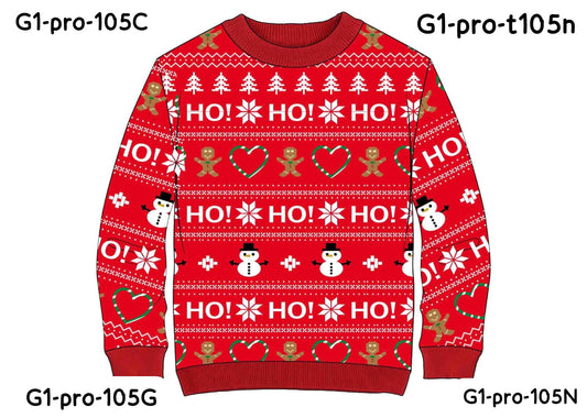 Sueter navideño rojo mujer dama niña niño hombre caballero