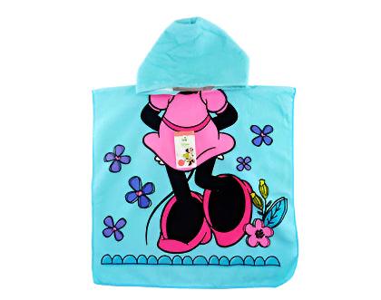 Toalla Minnie azul celeste con gorro D7-MI-211B promo 4x1000