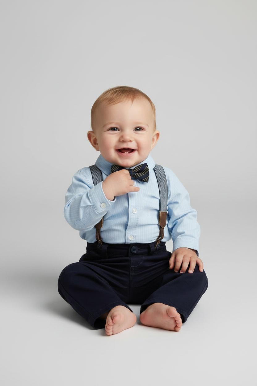 Set 3 piezas formal bebe niño H&M 1300073001
