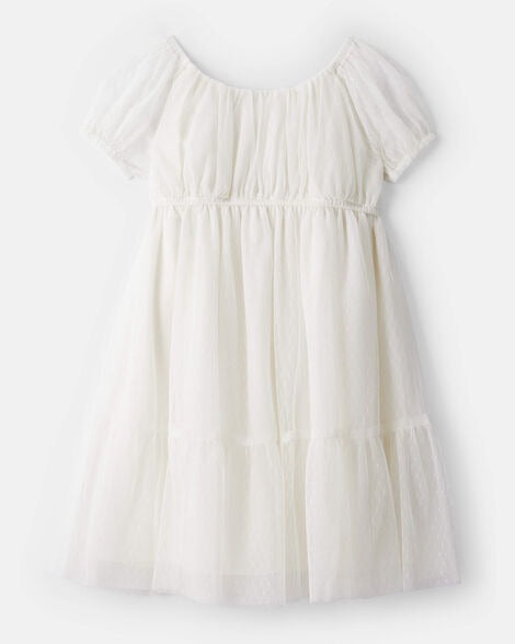 Vestido blanco gala niña Oshkosh 3T579710