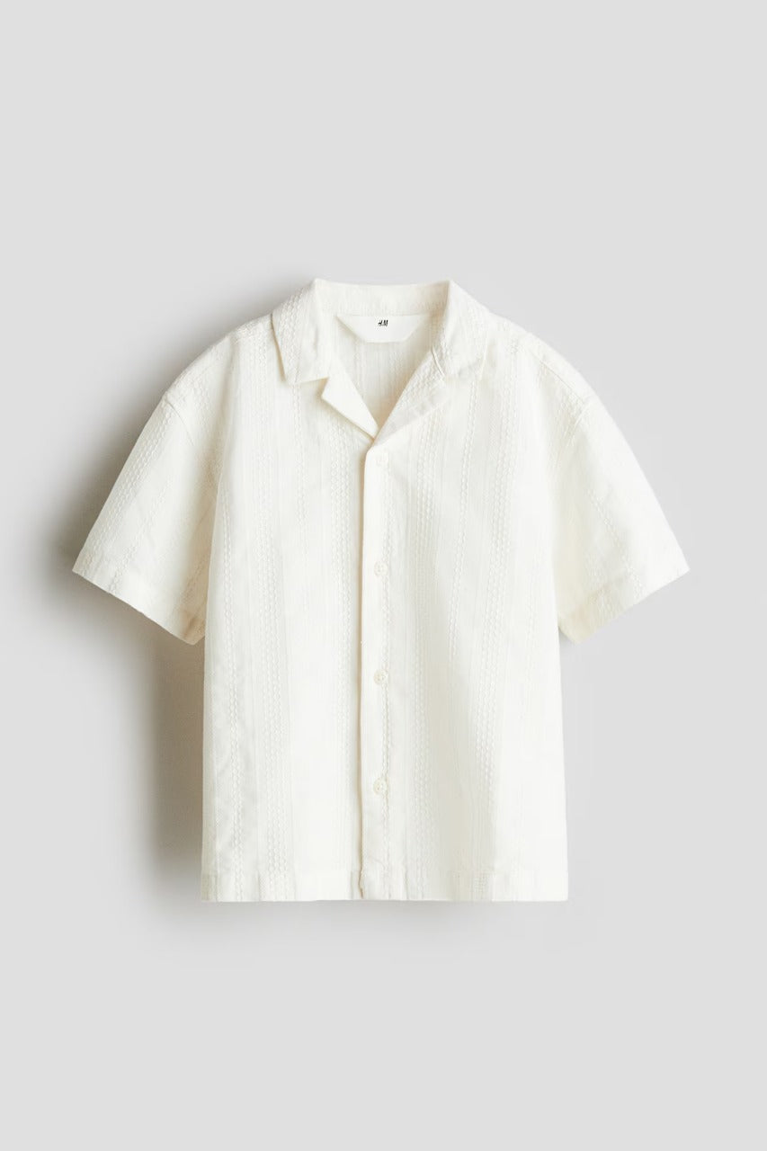 Camisa blanca formal niño H&M 1290778001