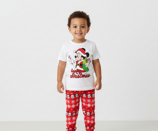Pijama bebe niño blanca roja navidad navideño Mickey D3-MK-659B 590490