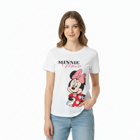 Camisa dama mujer blanca Minnie B1-AD-3330C promo 3x1000