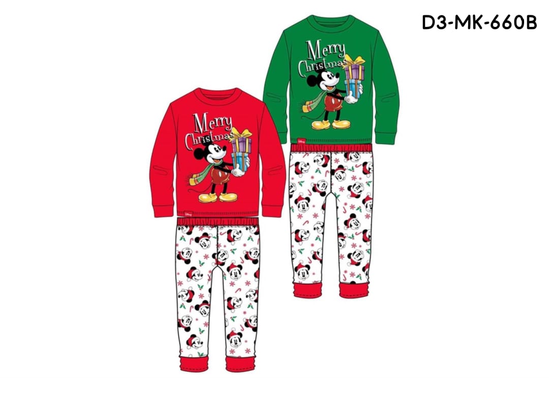 Pijama roja bebe niño navidad navideño Mickey D3-MK-660B 590490