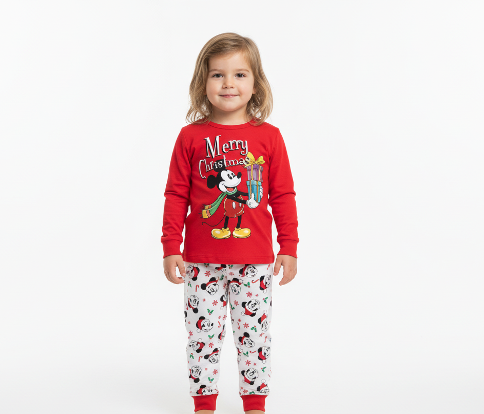Pijama roja bebe niño navidad navideño Mickey D3-MK-660B 590490